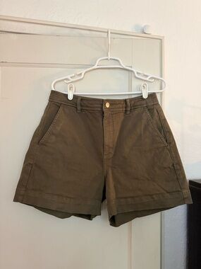 Everlane Olive Utility Bermuda Shorts